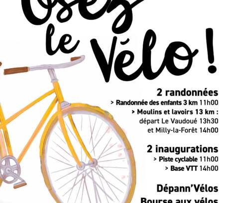 Osez le vélo : Départ du Vaudoué le 15 juin à 13h30 !